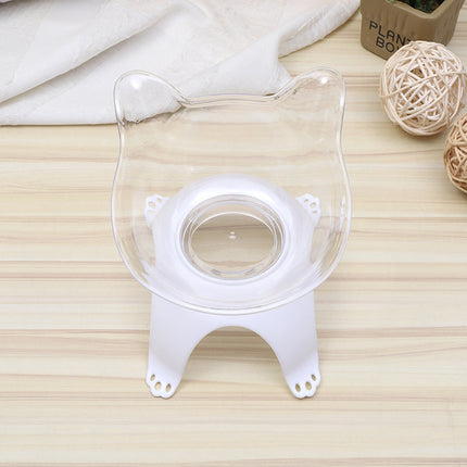 Cartoon Cat Ears Pet Bowl with Protective Design | Easy to Clean Food-Grade Material for Comfortable Mealtime