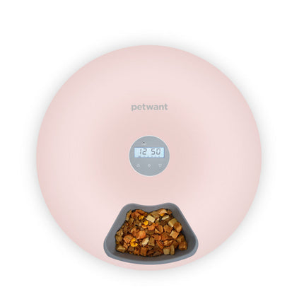 Smart Automatic Pet Feeder with Six Meal Capacity | Programmable Feeding for Cats and Dogs