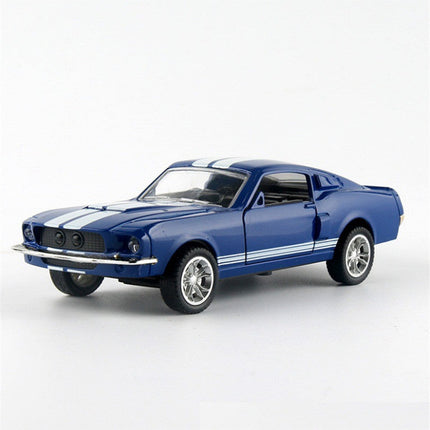 Mustang Pull Back Alloy Toy Car Model with Inertia Control | 1:32 Scale Collectible for Kids and Car Enthusiasts