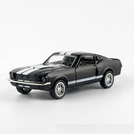 Mustang Pull Back Alloy Toy Car Model with Inertia Control | 1:32 Scale Collectible for Kids and Car Enthusiasts
