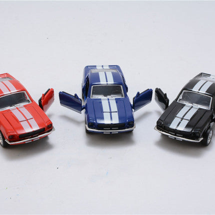 Mustang Pull Back Alloy Toy Car Model with Inertia Control | 1:32 Scale Collectible for Kids and Car Enthusiasts