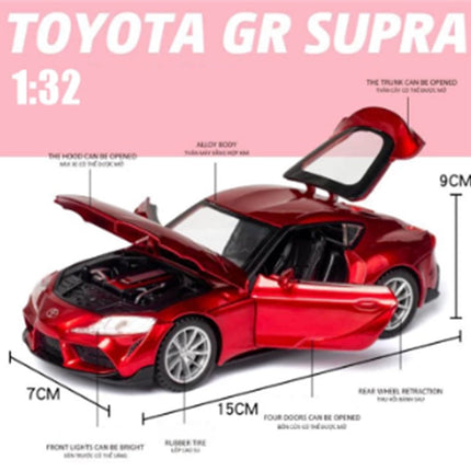 1:32 Scale GR Supra Diecast Model Car with Authentic Design | Durable Alloy Toy for Young Car Enthusiasts