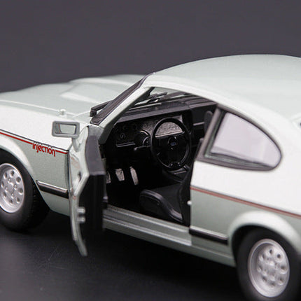 1982 Ford Capri Alloy Car Model in Light Green | 1:24 Scale Classic Toy for Collectors and Car Enthusiasts