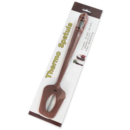 Digital Cooking Thermometer with Easy-Read Screen & Silicone Spatula | Accurate Temp Monitoring for Culinary Precision