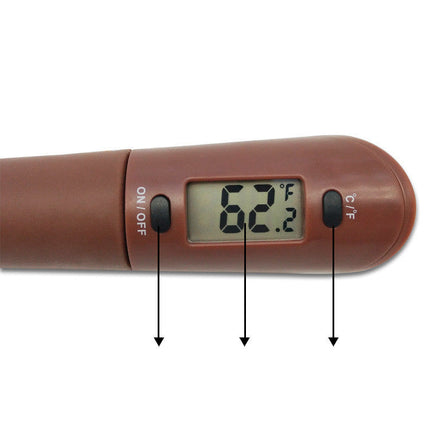 Digital Cooking Thermometer with Easy-Read Screen & Silicone Spatula | Accurate Temp Monitoring for Culinary Precision