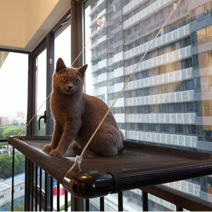 Suction Cup Cat Window Hammock with PVC Mesh & Flannel Fabric | Comfortable Lounge Spot for Year-Round Relaxation