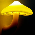 LED Mushroom Night Light with Light Sensor | Warm Yellow Glow for Cozy Home Ambiance
