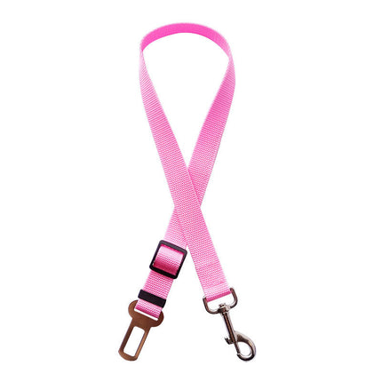 Adjustable Pet Car Seat Belt with Durable Nylon Fabric | Safety Harness for Dogs and Cats on Road Trips