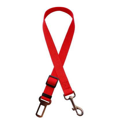 Adjustable Pet Car Seat Belt with Durable Nylon Fabric | Safety Harness for Dogs and Cats on Road Trips