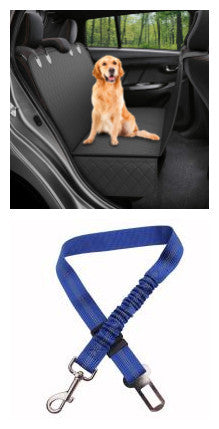Dog Car Seat Cover with Waterproof Material & Anti-Skid Design | Visual Net Windows for Pet Comfort and Safety