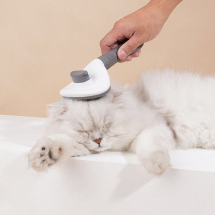 Cat Grooming Comb with Stainless Steel Needles | Detangling and Massaging Tool for Healthy Fur