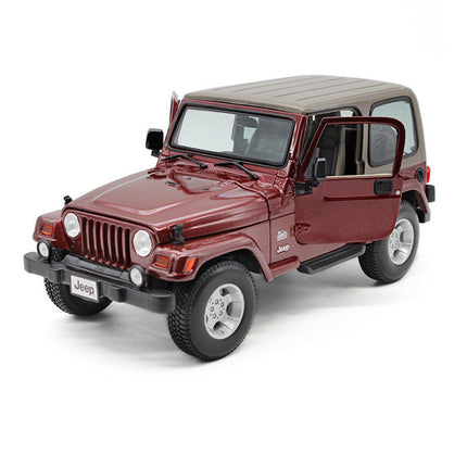Jeep Wrangler Off-Road Alloy Car Model 1:18 Scale with Inertia Control | Durable Toy for Young Car Enthusiasts