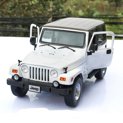 Jeep Wrangler Off-Road Alloy Car Model 1:18 Scale with Inertia Control | Durable Toy for Young Car Enthusiasts