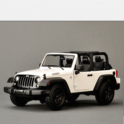 Jeep Wrangler Off-Road Alloy Car Model 1:18 Scale with Inertia Control | Durable Toy for Young Car Enthusiasts