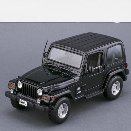 Jeep Wrangler Off-Road Alloy Car Model 1:18 Scale with Inertia Control | Durable Toy for Young Car Enthusiasts