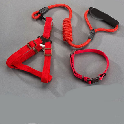 Dog Chest Harness with Adjustable Straps & D-Ring | Durable Denim Design for Comfort and Safety