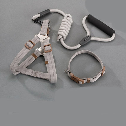 Dog Chest Harness with Adjustable Straps & D-Ring | Durable Denim Design for Comfort and Safety
