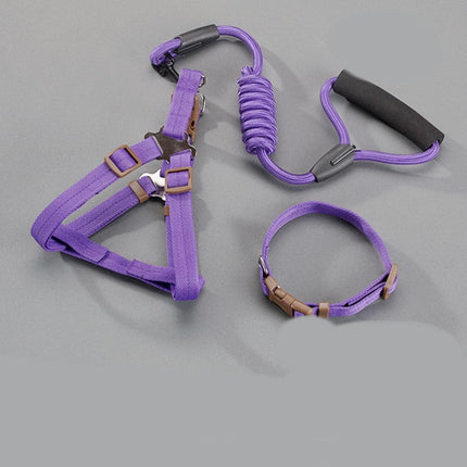 Dog Chest Harness with Adjustable Straps & D-Ring | Durable Denim Design for Comfort and Safety