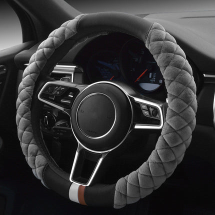 Plush Steering Wheel Cover for Cars with Universal Fit | Cozy Grip for Stylish Winter Driving