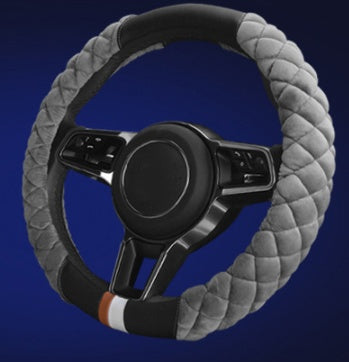 Plush Steering Wheel Cover for Cars with Universal Fit | Cozy Grip for Stylish Winter Driving