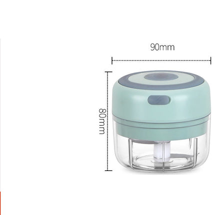 Mini Electric Garlic Chopper with Stainless Steel Blade | Fast and Effortless Food Preparation for Cooking and Meal Prep