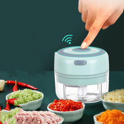 Mini Electric Garlic Chopper with Stainless Steel Blade | Fast and Effortless Food Preparation for Cooking and Meal Prep