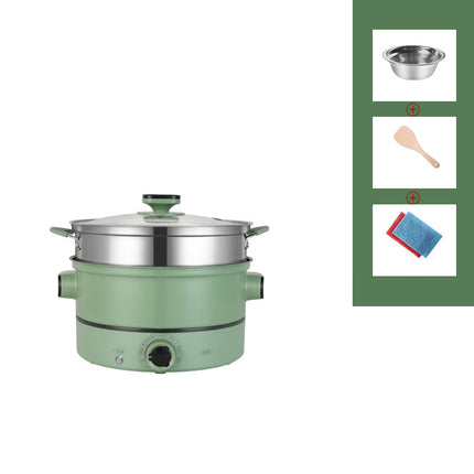 Multifunctional Electric Cooker with Ceramic Liner | 4L Slow & Fast Cooking Pot for Steaming, Frying, and Hot Pot Dishes