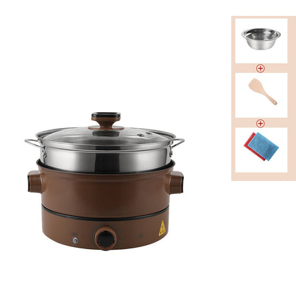 Multifunctional Electric Cooker with Ceramic Liner | 4L Slow & Fast Cooking Pot for Steaming, Frying, and Hot Pot Dishes
