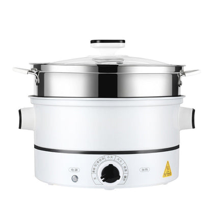 Multifunctional Electric Cooker with Ceramic Liner | 4L Slow & Fast Cooking Pot for Steaming, Frying, and Hot Pot Dishes