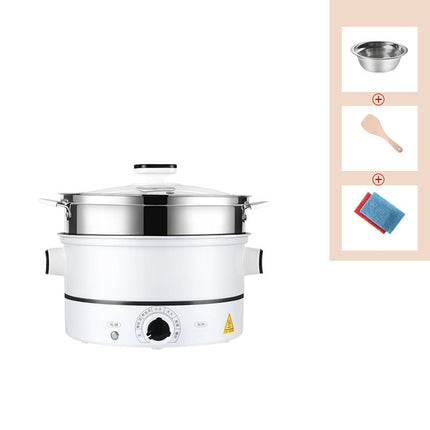 Multifunctional Electric Cooker with Ceramic Liner | 4L Slow & Fast Cooking Pot for Steaming, Frying, and Hot Pot Dishes