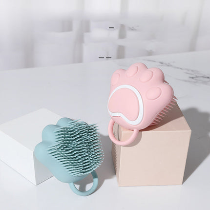 Pet Bath Brush with Soft Silicone Bristles | Ergonomic Design for Effortless Cleaning and Grooming