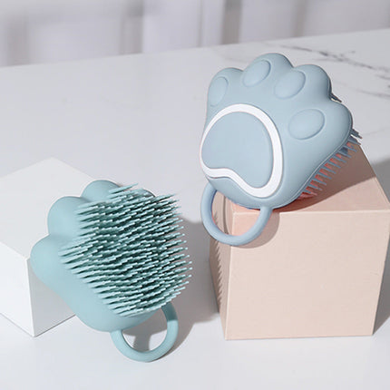Pet Bath Brush with Soft Silicone Bristles | Ergonomic Design for Effortless Cleaning and Grooming