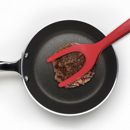 2-in-1 Grip and Flip Tongs with Heat-Resistant Spatula | Versatile Kitchen Tool for Easy Flipping and Gripping