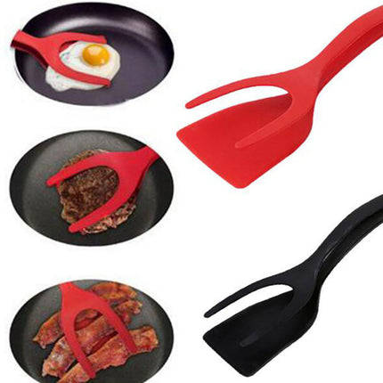 2-in-1 Grip and Flip Tongs with Heat-Resistant Spatula | Versatile Kitchen Tool for Easy Flipping and Gripping