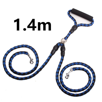 Pet Double Leash with Heavy-Duty Reflective Threads | Comfortable 360-Degree Design for Safe Dog Walking