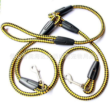 Pet Double Leash with Heavy-Duty Reflective Threads | Comfortable 360-Degree Design for Safe Dog Walking