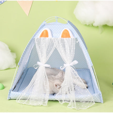 Cat Bed Tent Nest for Cats and Small Dogs with Cozy Design | Comfortable Private Space for Summer Sleep