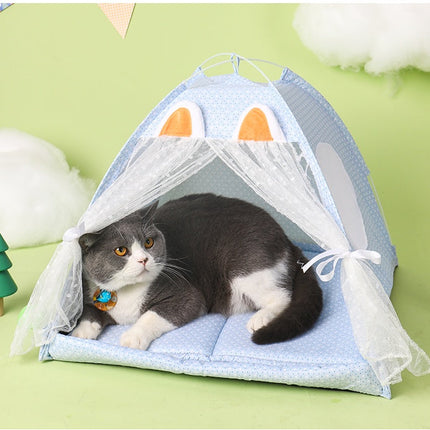 Cat Bed Tent Nest for Cats and Small Dogs with Cozy Design | Comfortable Private Space for Summer Sleep