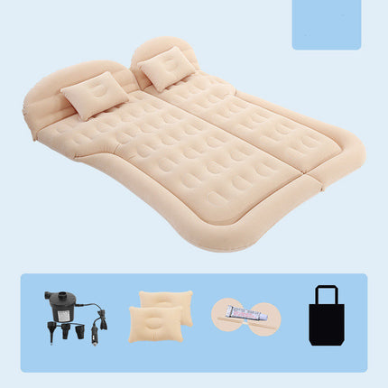 Inflatable Car Mattress for SUV with Soft Flocking Surface | Comfortable Sleeping Solution for Road Trips and Camping