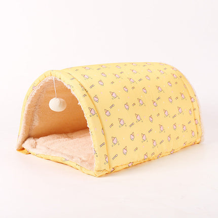 Cat Tunnel with Comfort Cloth Design | Multi-Purpose Cat Supply for Clean Living Spaces
