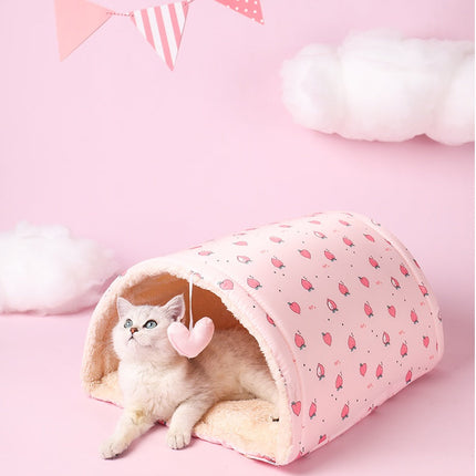 Cat Tunnel with Comfort Cloth Design | Multi-Purpose Cat Supply for Clean Living Spaces