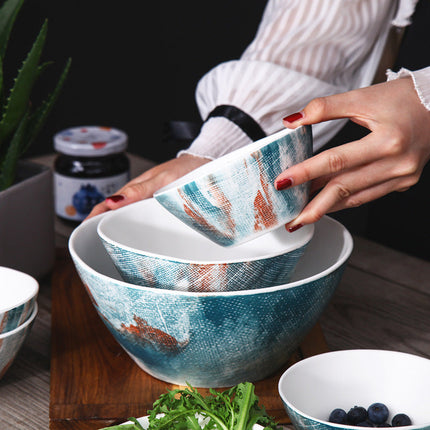 Nordic Ceramic Tableware Set with Elegant Design | Stylish Dining Dishes for Any Occasion