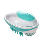 Silicone Pet Bath Brush with Built-in Liquid Storage | Soothing Massage Tool for Stress-Free Grooming