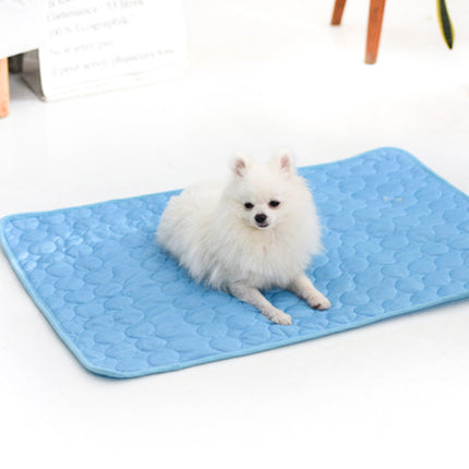 Cooling Ice Silk Mat for Pets with Breathable Mesh Design | Instant Relief from Summer Heat