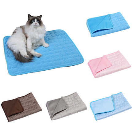 Cooling Ice Silk Mat for Pets with Breathable Mesh Design | Instant Relief from Summer Heat