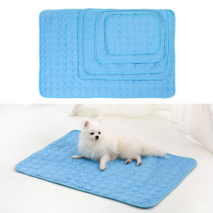 Cooling Ice Silk Mat for Pets with Breathable Mesh Design | Instant Relief from Summer Heat