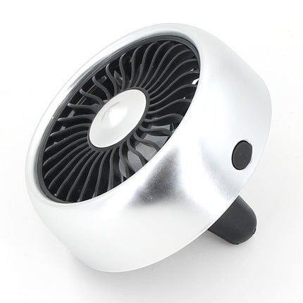 Car Multi-Function Fan with 3 Speed Settings & Ambient Lighting | Compact Air Vent Fan for Summer Comfort