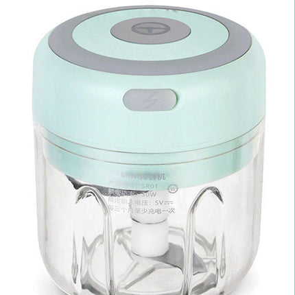 Mini Electric Garlic Chopper with Stainless Steel Blade | Fast and Effortless Food Preparation for Cooking and Meal Prep