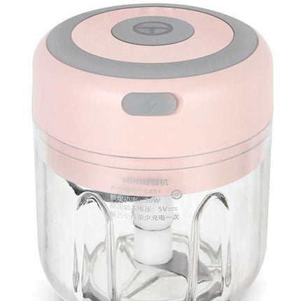 Mini Electric Garlic Chopper with Stainless Steel Blade | Fast and Effortless Food Preparation for Cooking and Meal Prep