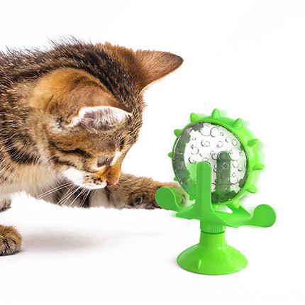 Interactive Cat Toy with Money-Making Wheel Design | Slow Food Dispensing for Healthy Eating Habits